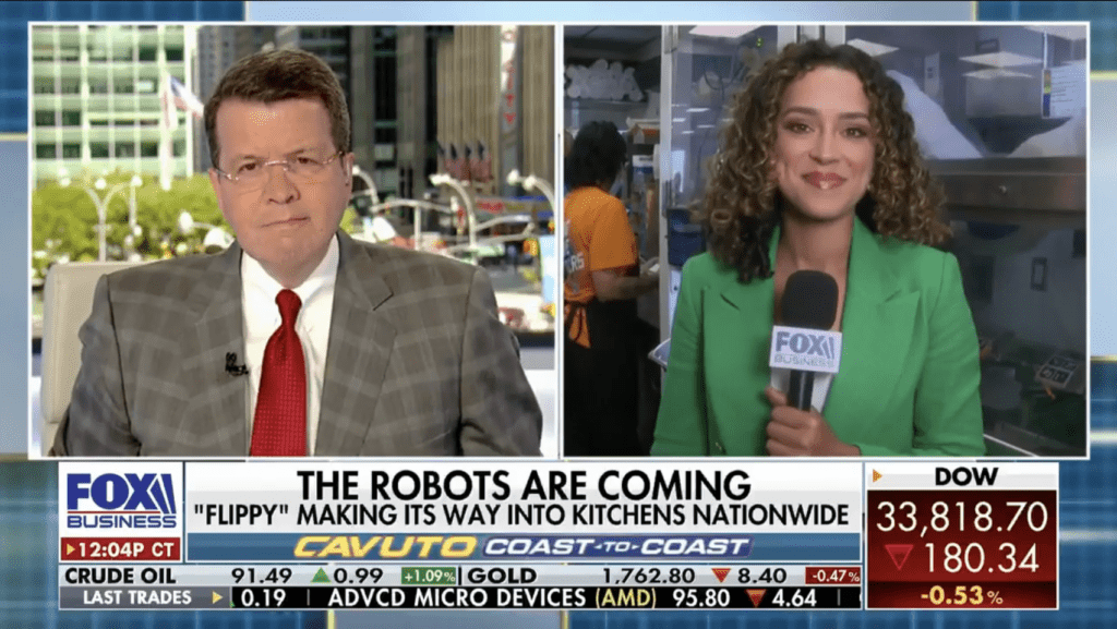 Watch Fox Business Reporter Visit Flippy at White Castle in Indiana